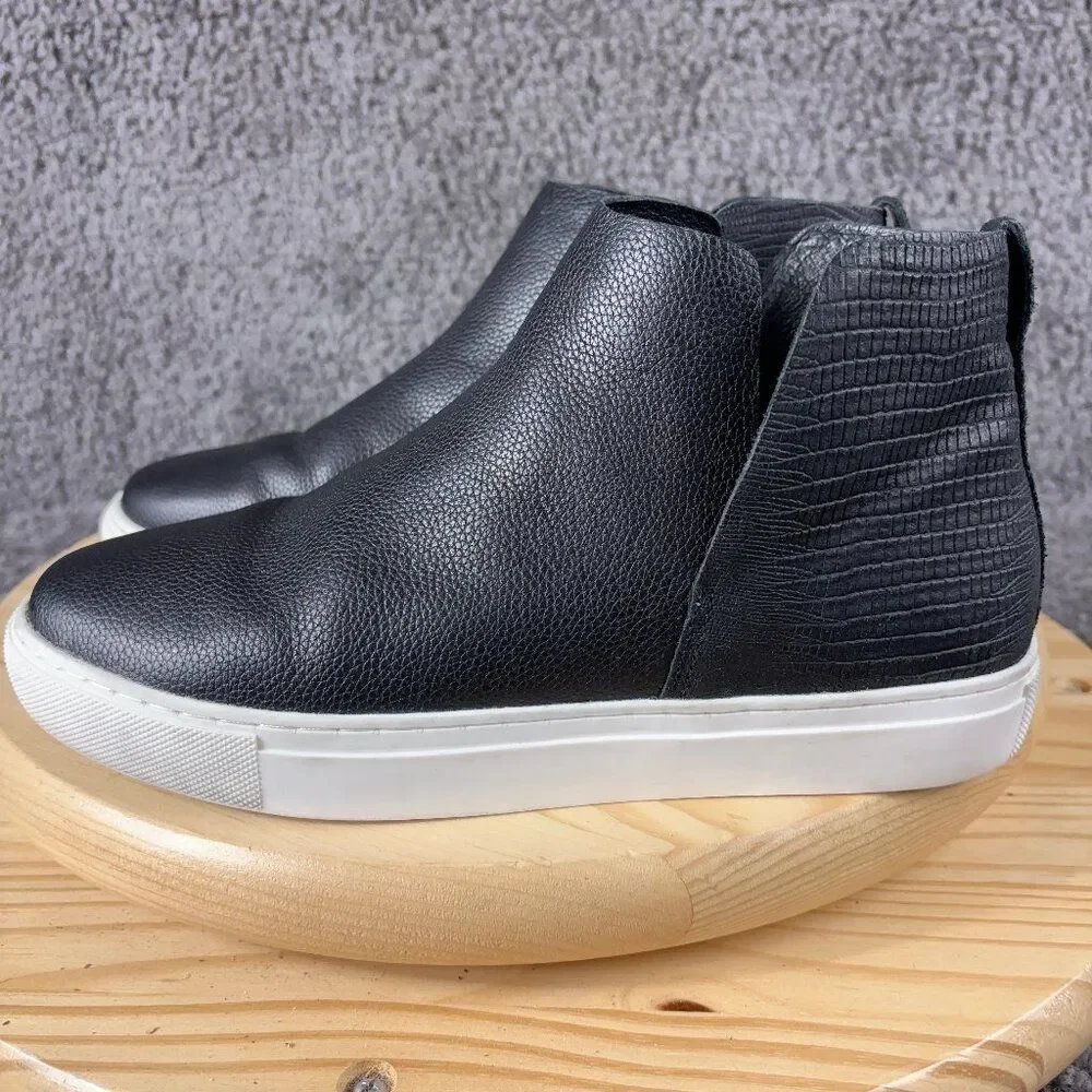 Birdies The Falcon Chelsea Boots Women Size 9 Black Leather Slip On Ankle Bootie